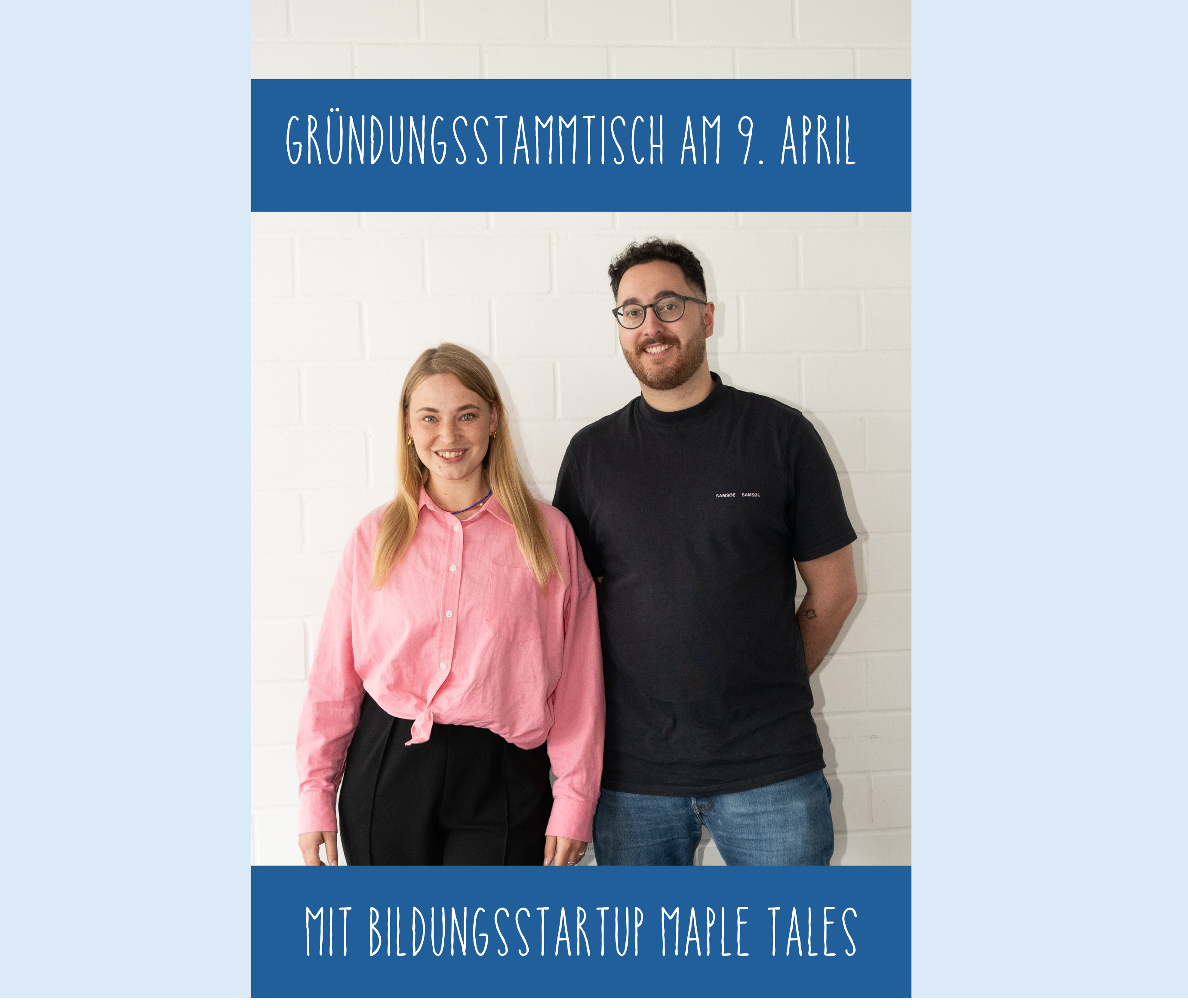 Du betrachtest gerade 9. April: Gründungsstammtisch mit Bildungsstartup Maple Tales